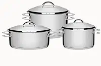 Jogo de Panelas com Fundo Triplo, Tramontina, Solar 65510740, Inox