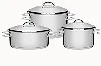 Jogo de Panelas com Fundo Triplo, Tramontina, Solar 65510740, Inox
