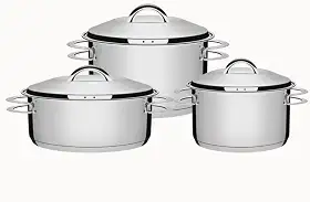 Jogo de Panelas com Fundo Triplo, Tramontina, Solar 65510740, Inox
