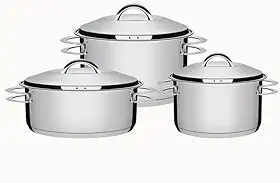 Jogo de Panelas com Fundo Triplo, Tramontina, Solar 65510740, Inox