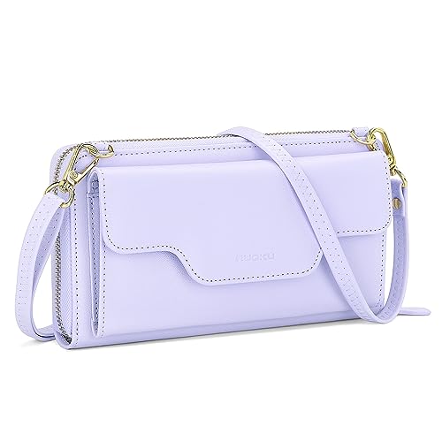 Image of nuoku Women's Small Crossbody Bags Wristlet Clutch Wallet Purses with Card Slot Phone Holder
