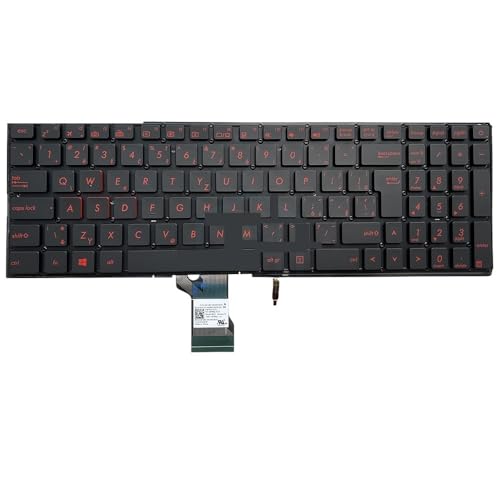Clavier rétroéclairé lettres rouges pour ZenBook Pro UX501VW G501VW