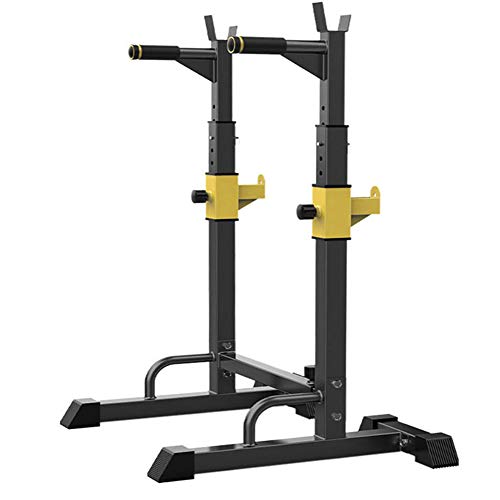 Squat Rack Pull Up Bar Dominadas Sentadillas Stand Ajustables Anchura Y Altura Barra Pesas Estante MAX 300Kg Musculacion Levantamiento De Pesas Rack