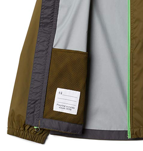 Image of Columbia Boys' Little Glennaker Rain Jacket, Waterproof & Breathable, Olive /Shark, X-Small