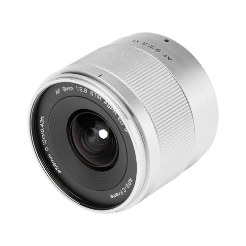 Image of VILTROX 9mm F2.8 Fuji Wide Angle Prime Lens for Fuji X, Silver | AF 9mm f /2.8 Air XF, APS-C Auto Focus Lens for Fuji X Mount X-T5 X-S20 X-E5 X-T30 II X-T4 X-H2S X-S10 X-E4 X-T3 X-T50 X-M5