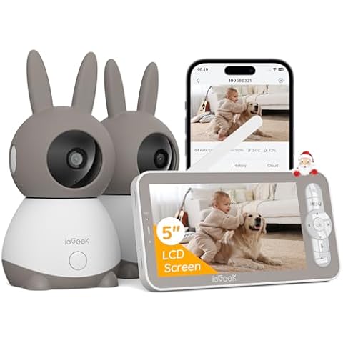 ieGeek 2K WiFi Baby Monitor with Two Cameras Cover