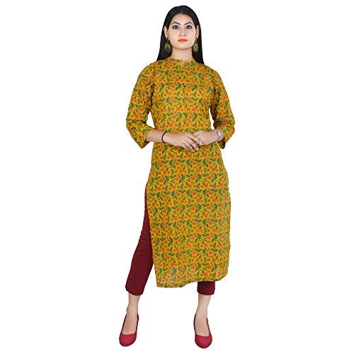 yellow kurtis amazon
