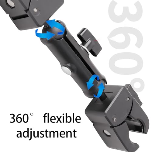 Support de caméra d'action angles réglables et double pince solide - 6