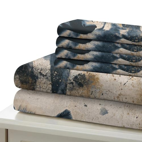 Parure de lit imprimée hyène en microfibre ultra douce, finitions premium et zippée - 7