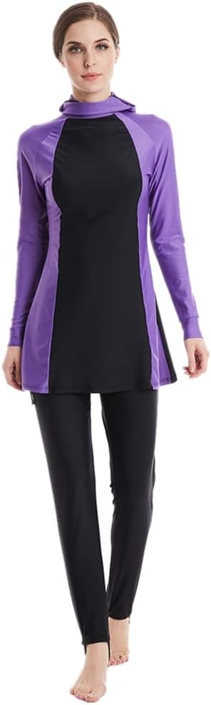 ShuoBeiter Women Muslim Swimwear Islamic Burkini Full Cover Hijab Modest Swimsuit