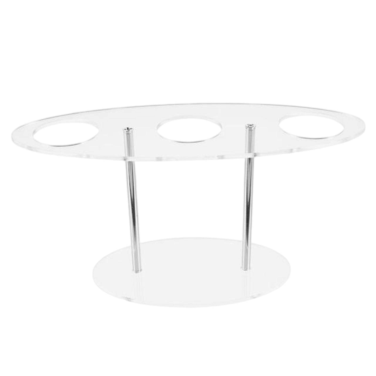 Colcolo Robusto Porta Acrilico con 3 Scomparti, Porta Cibo Decorativo Da Banco per Sushi E Popcorn, Adatto per, 6 pezzi