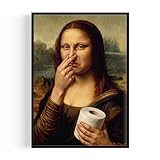 HeimDesign Lustiges Badezimmer Poster Mona Lisa mit 