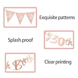 2 PCS 30th Birthday Decorations for Women, Happy 30th Birthday Banner Aesthetic, Rose Gold Party Decor for Surprise Parties or Photo Backdrops Personalised Banner ﻿ - Image 3