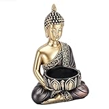[Pratique et beau] : Alliant praticité et esthétique, ce bougeoir figurine de méditation ajoute du charme aux espaces intérieurs et extérieurs.