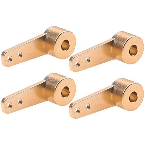 Vgoohobby 4PCS Aluminum RC Airplane Steering Servo Arm Horn Rocker Arms for RC Quadcopter Fixed Wing Parts (4mm)