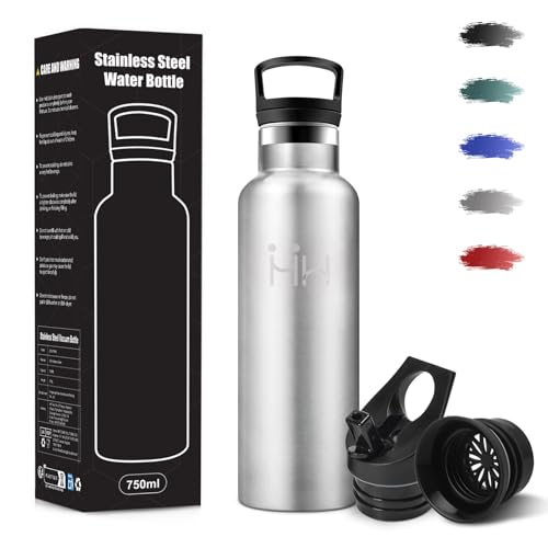 Borraccia Termica, 500 ml Senza BPA, Borracce Termiche, 18/8...