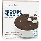 WonderSlim Protein Pudding, Chocolate Chip Marshmallows, Gluten Free, Low Carb (7ct)