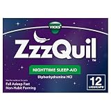 ZzzQuil, Nighttime Sleep Aid LiquiCaps, 25 mg Diphenhydramine HCl, No.1 Sleep-Aid Brand, Non-Habit F