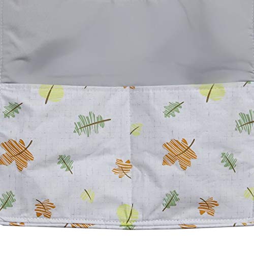 Porta Fraldas e Trecos 3 Peças Folhas Laranja Verde para Varão Coleção Floresta