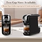 DIVINOCAFFÉ - Espresso coffee maker for Nespresso capsule, Lavazza blue capsule and coffee powder, 19 bar pressure makes authentic espresso coffee, mini espresso machines with water tank - Image 3