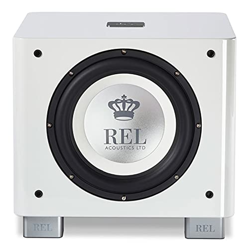 Rel Acoustics T/9X Subwoofer, 10 Inch Front-Firing Driver, Arrow™ Wireless Port, High Gloss White #TOP2