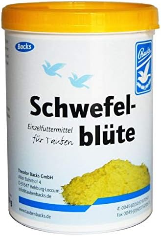 Sulfur Flower, 400 gr. (perfect moulting) by BACKS. Pigeons Supplies