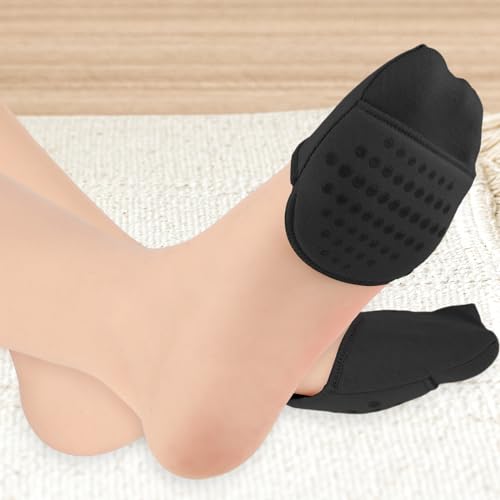 Toe Topper Socks - 3 Pairs Non-Slip Hidden Toe Covers, Seamless Liner Socks4