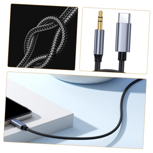 Cable de audio Tipo C a jack de altavoces y smartphone Uonlytech pack de 5 piezas 2