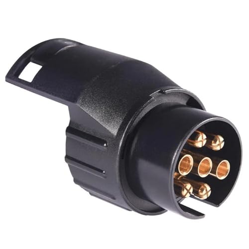 Shinekoo Adaptador de remolque de 7 pines a 13 pines, convertidor de enchufe para remolque, caravana, adaptador de remolque de 7 pines a 13 pines
