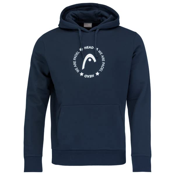 HEAD Padel Hoodie Men Sudadera, Azul, M Mens