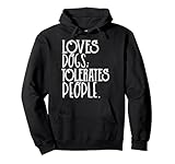 Photo Gallery loves dog tolerate people divertente amante dei cani proprietario animale domestico animale felpa con cappuccio Photo Gallery loves dog tolerate people divertente amante dei cani proprietario animale domestico animale felpa con cappuccio