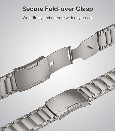 Image of MoKo Upgraded Titanium Watch Band, Compatible with Apple Watch Ultra 3 / Ultra 49mm, Replacement Strap for iWatch 46mm /45mm /44mm /42mm, Metal Band for Series 11 /10 /9 /8 /7 /6 /5 /4 /3 /2 /1 /SE3 /SE2 /SE