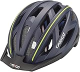 Casco Cuda 2 Fahrradhelm Herren, Damen (Blau-Neongelb Matt, S 52-54cm)