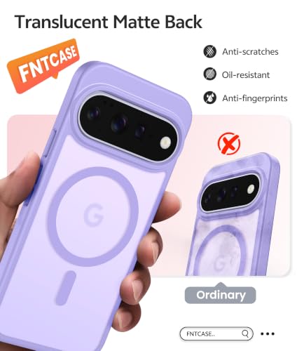 Image of FNTCASE for Google 11 /11 Pro Case, Compatible with Magsafe Light Purple | Screen Protector, Translucent Matte, 14FT Military Grade Drop Protection, Shockproof Protective Phone Cover, Light Purple