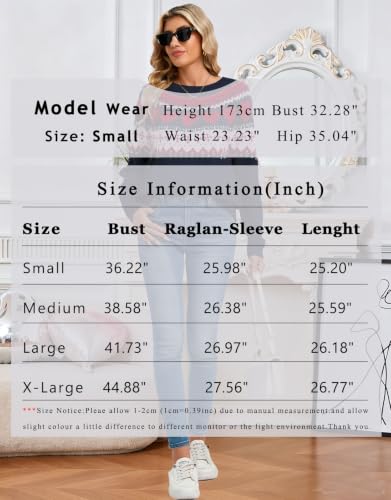 Image of Womens Halloween Knit Sweaters Long Sleeve Crew Neck Fair Isle Pullover