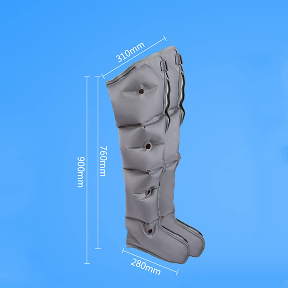 Massaggiatore a compressione d'aria per gambe, fasce per polpacci, per caviglie e piedi, massaggiatore per terapia dei polpacci, adatto per la circolazione e il rilassamento muscolare, massaggiatore
