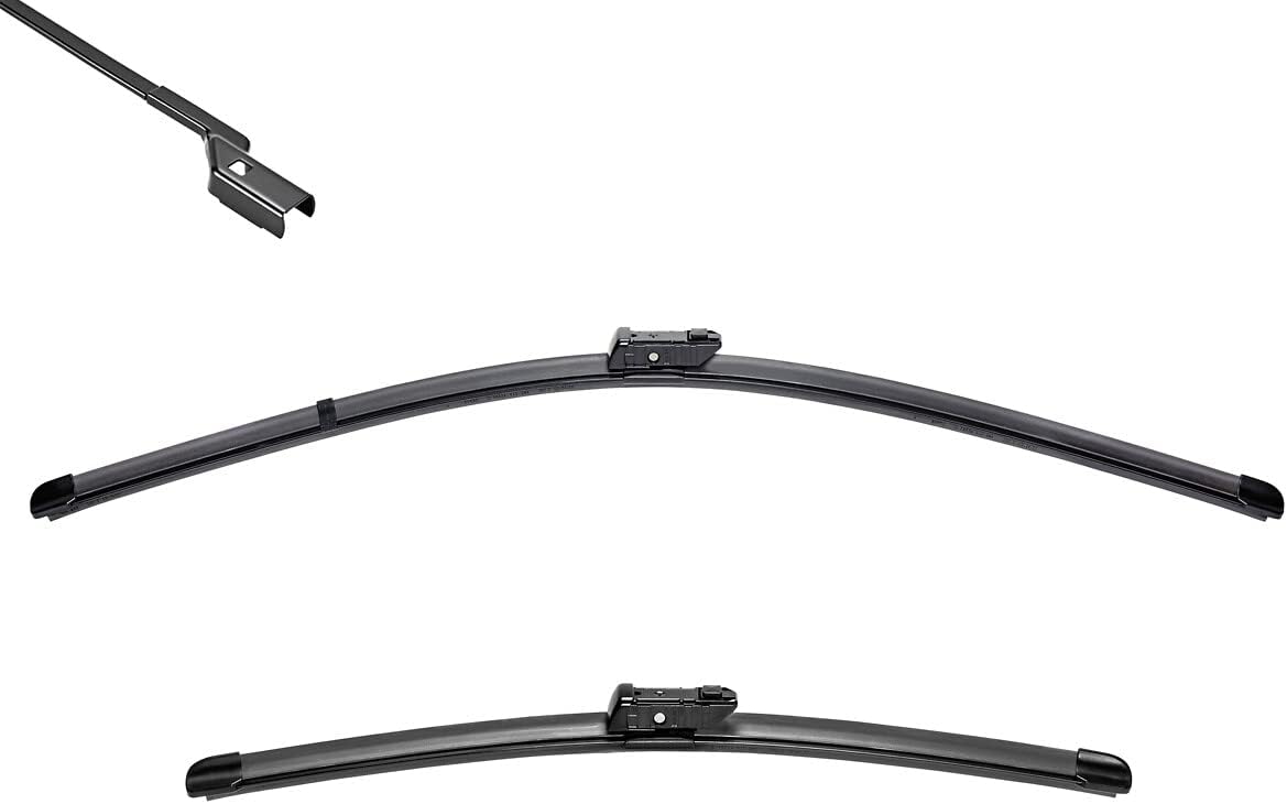 KIT COPPIA SPATOLE SPAZZOLE TERGI BOSCH AEROTWIN A295S RENAULT TWINGO II