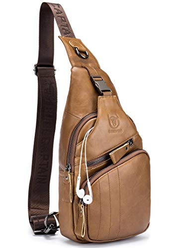 Sac à bandoulière en cuir pour homme videz vos poches