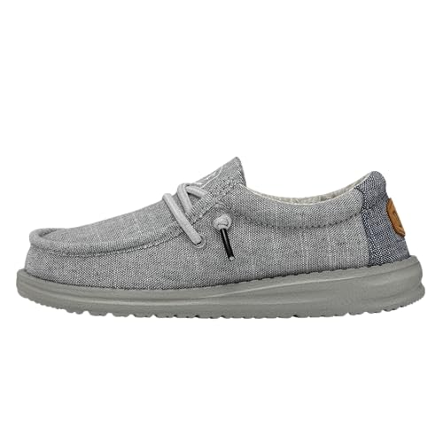 Scarpe Hey Dude Wendy Youth - Moc Toe In Denim Glitter, Taglia 33 EU, Comode E Leggere