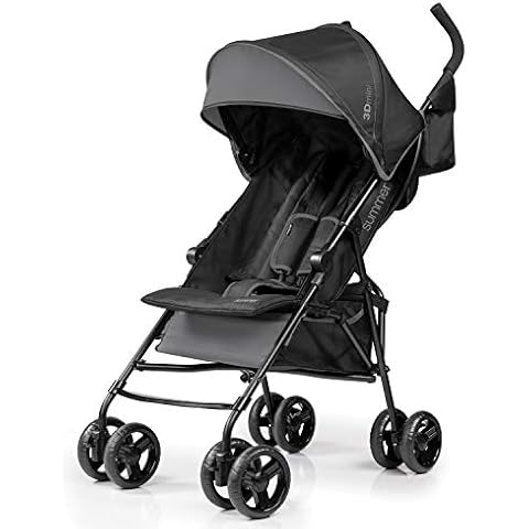 Summer Infant 3D Mini Stroller - Lightweight with Compact Fold and Multi-Position Recline Cover