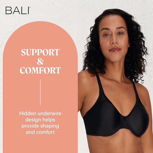 Image of Bali Women's Minimizer Bras for Women - Passion for Comfort Underwire Bras - Adjustable Support, Plus Size Women