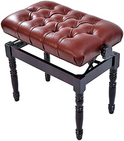Piyano Stool Ayarlanabilir Klavye Tezgah Piyano Tezgahı Tek Piyano Stool Vanity Stool Soyunma Stool Ahşap Çerçeve 46-56 cm