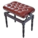 Taille : longueur 56 x largeur 37 x hauteur (46-56) cm, peut accueillir un joueur de piano pour jouer confortablement, espace mignon pour enfants en solo ou en duo, particulièrement adapté pour les leçons de piano pour enfants.