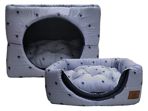 Cama Fábrica Pet para Cães, Médio, Azul