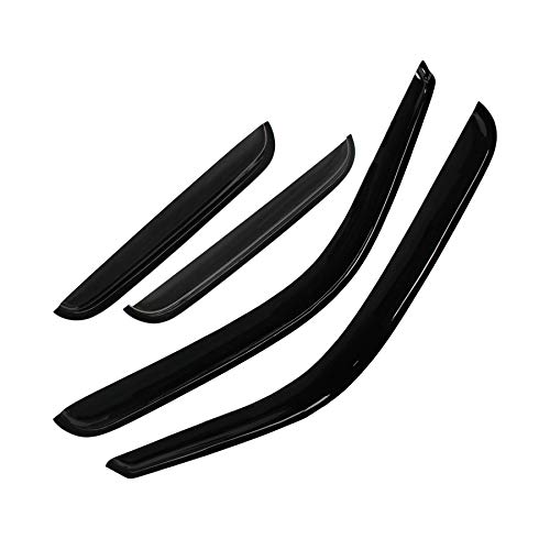 Vioji 4Pcs Front + Rear Smoke Sun Rain Guard Vent Shade Window Visors Compatible With 99-06 Chevy Silverado Gmc Sierra 07 Classic Body Extended Cab #TOP1