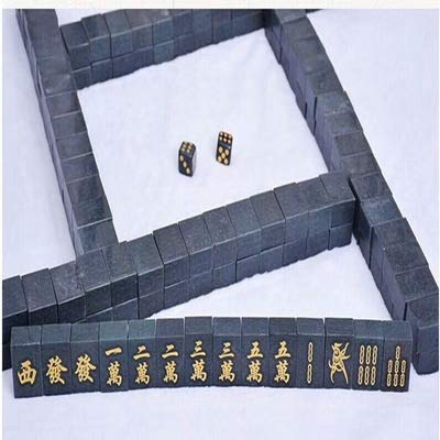 Jade Handicraft Natural Hetian Jade Jade Mahjong miniatura 4