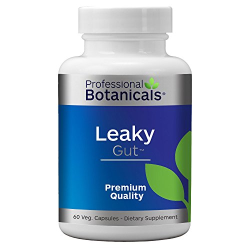 Professional Botanicals Gut Health Supplement, Leaky Gut Repair with L Glutamine, Zinc and Licorice Root Digestive Health Support – 60 Vegetarian Capsules