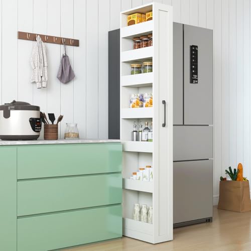 7 Tier multi-functional pull-out storage Cart for Next to Fridge,