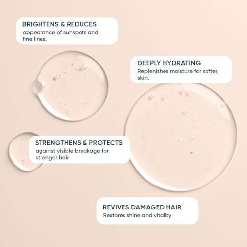 Image of Karmic Beauty 100% Pure Moroccan Argan Oil | Pure, Natural, Cold Pressed & Organic | USDA Certified | Lightweight, Non-Greasy & Luxurious Oil | Ideal for all Hair, Face, Skin & Body Types | 50 ml