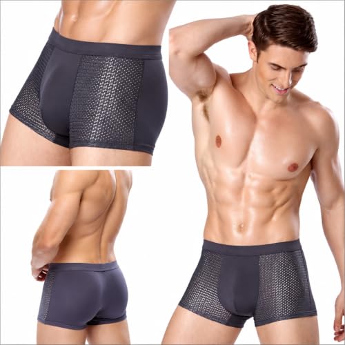Image of Parent Men Breathable Pouch Men Underwear Packs Mesh Boxer Briefs | Dots | Multicolor
